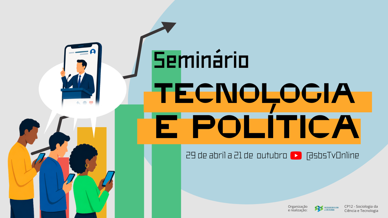 CP 12 da SBS promove seminário “Tecnologia e Política” com debates sobre IA, plataformas digitais e geopolítica